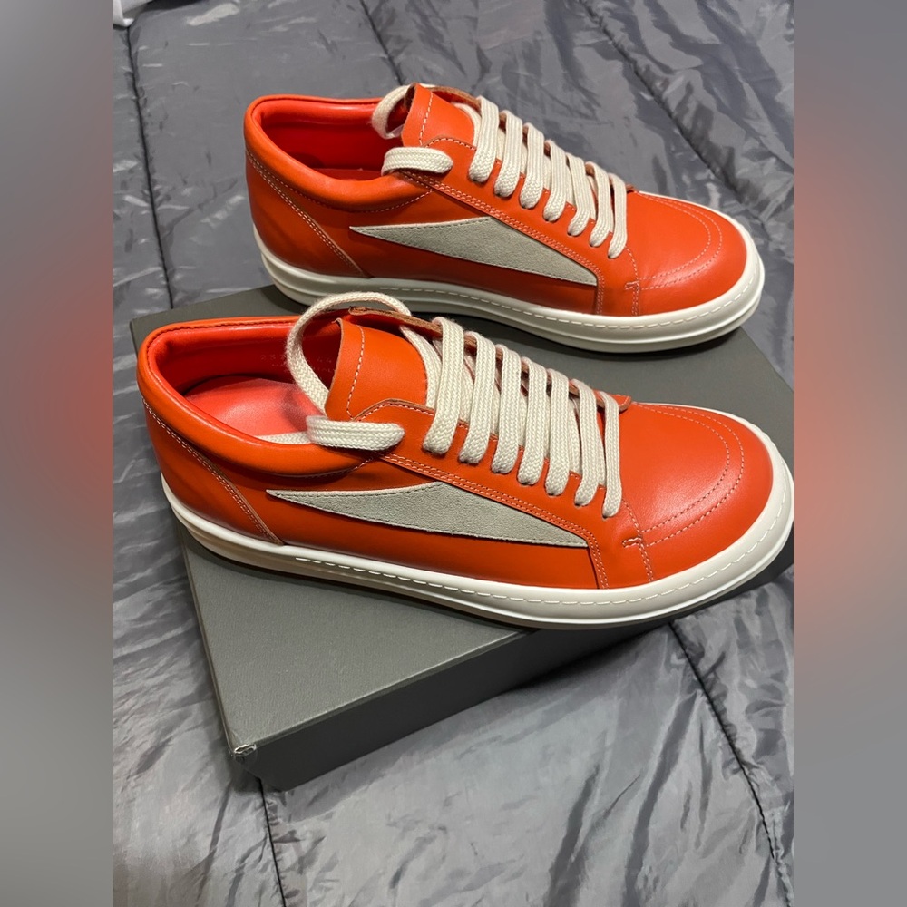 Rick Owens Strobe Vintage Low
'Orange Milk'
With box
